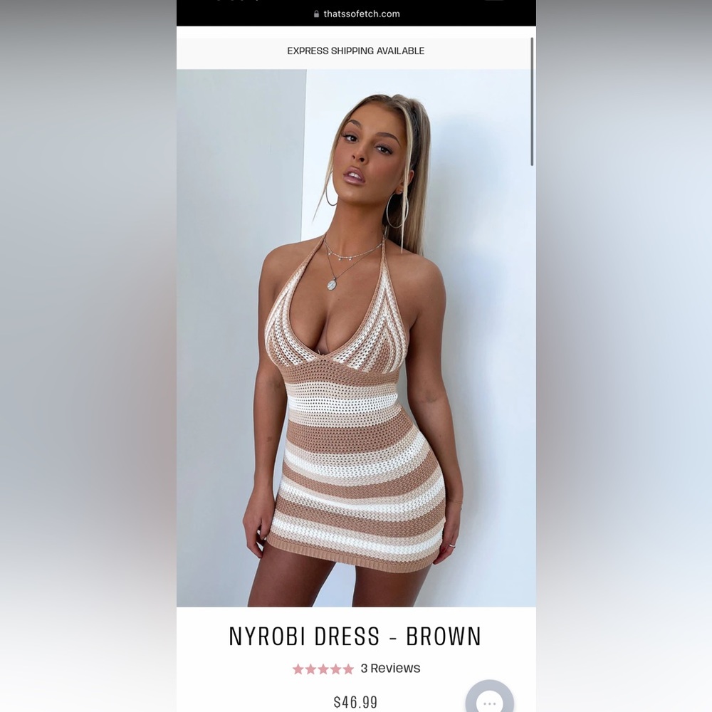 That's So Fetch Nyrobi Dress - Brown